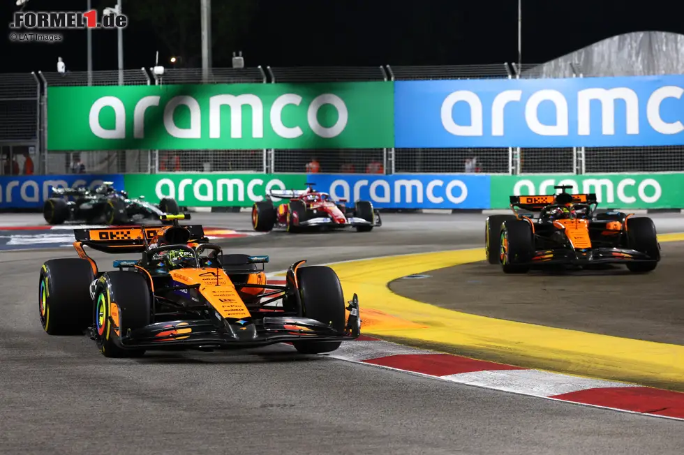 Foto zur News: Lando Norris (McLaren) und Oscar Piastri (McLaren)
