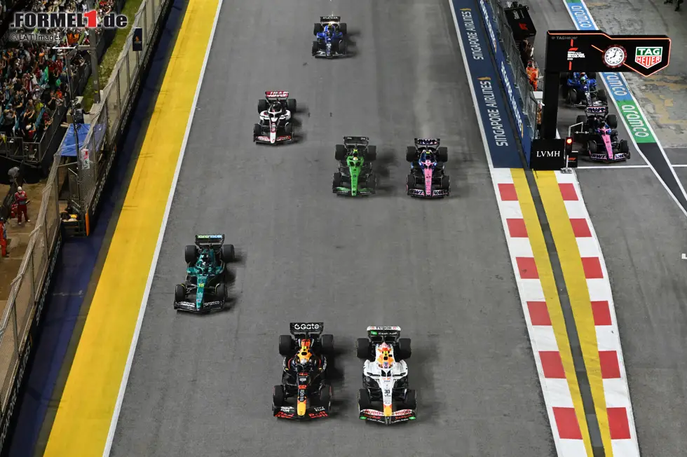 Foto zur News: Yuki Tsunoda (Red Bull) und Liam Lawson (Racing Bulls)