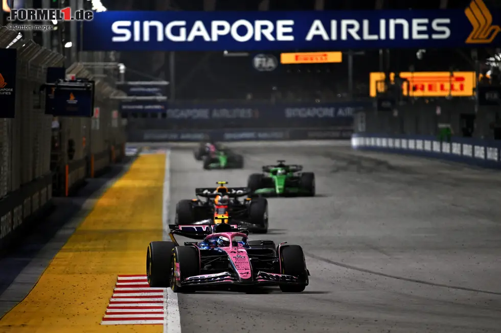 Foto zur News: Franco Colapinto (Alpine), Yuki Tsunoda (Red Bull) und Nico Hülkenberg (Sauber)