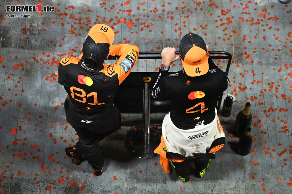 Foto zur News: Lando Norris (McLaren) und Oscar Piastri (McLaren)