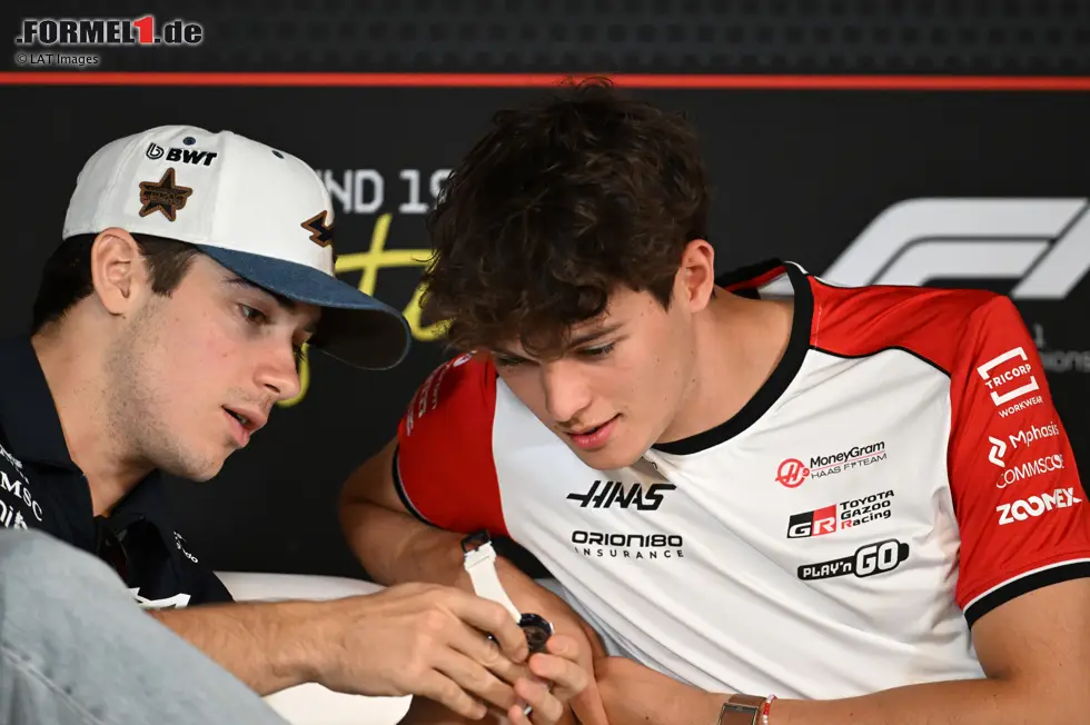 Foto zur News: Franco Colapinto (Alpine) und Oliver Bearman (Haas)