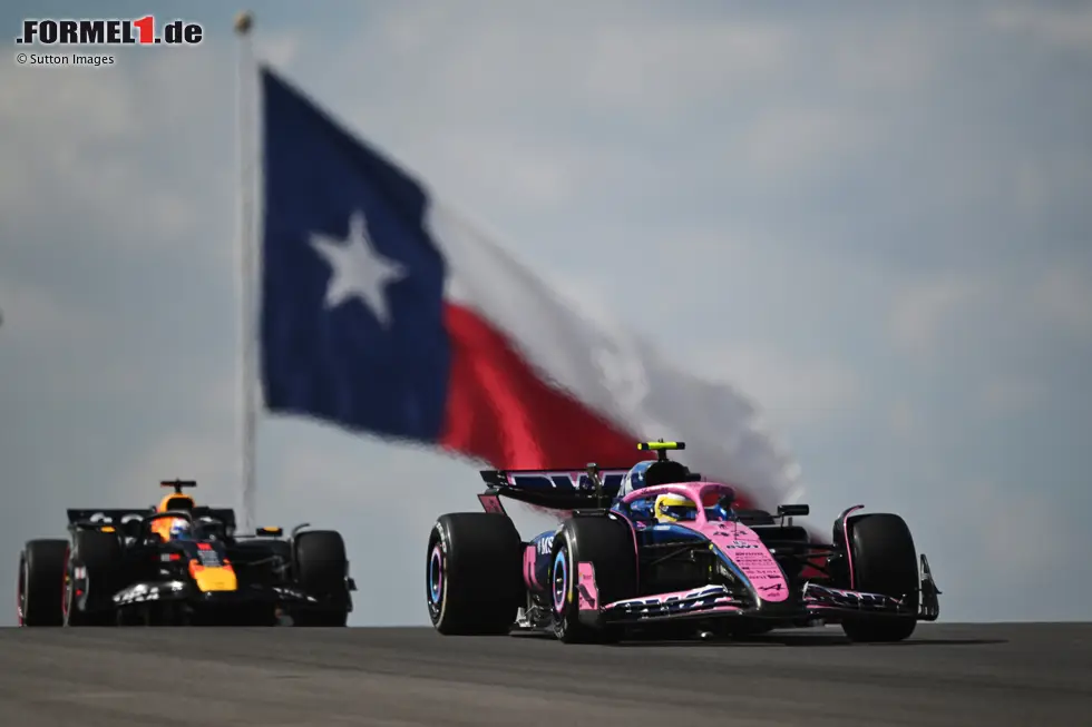 Foto zur News: Franco Colapinto (Alpine) und Max Verstappen (Red Bull)