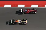 Foto zur News: Charles Leclerc (Ferrari) und Liam Lawson (Racing Bulls)
