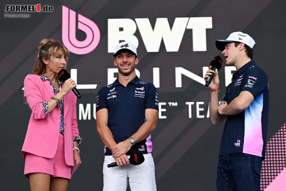 Foto zur News: Pierre Gasly (Alpine) und Franco Colapinto (Alpine)