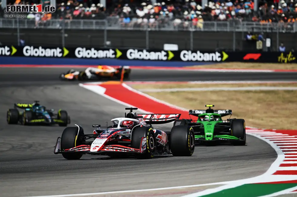 Foto zur News: Esteban Ocon (Haas), Gabriel Bortoleto (Sauber) und Lance Stroll (Aston Martin)