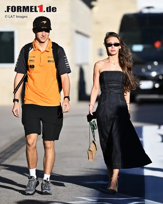 Foto zur News: Oscar Piastri (McLaren) mit Lily Zneimer