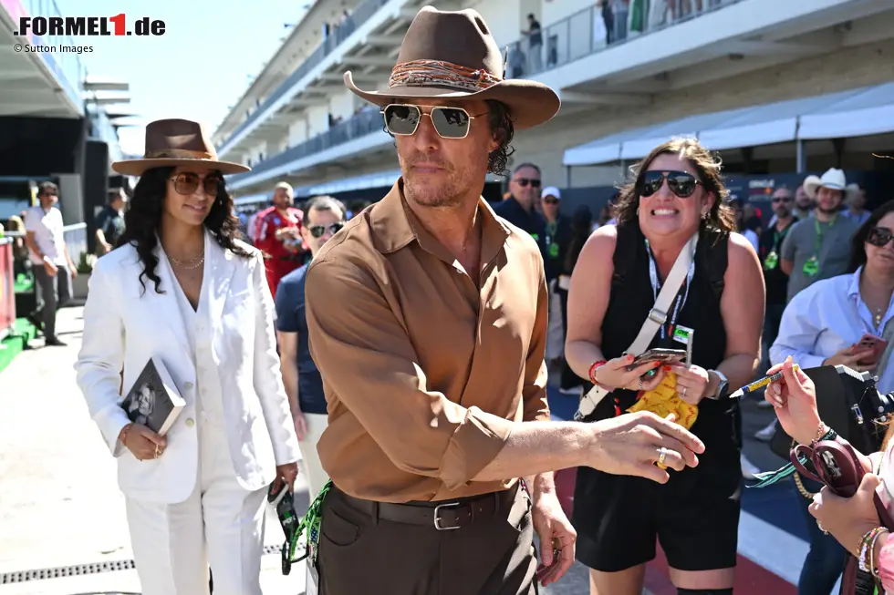 Foto zur News: Matthew McConaughey im Formel-1-Fahrerlager in Austin