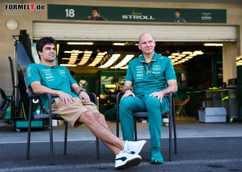 Foto zur News: Lance Stroll (Aston Martin) mit Gary Gannon
