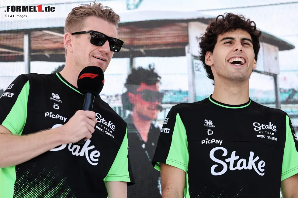 Foto zur News: Nico Hülkenberg (Sauber) und Gabriel Bortoleto (Sauber)