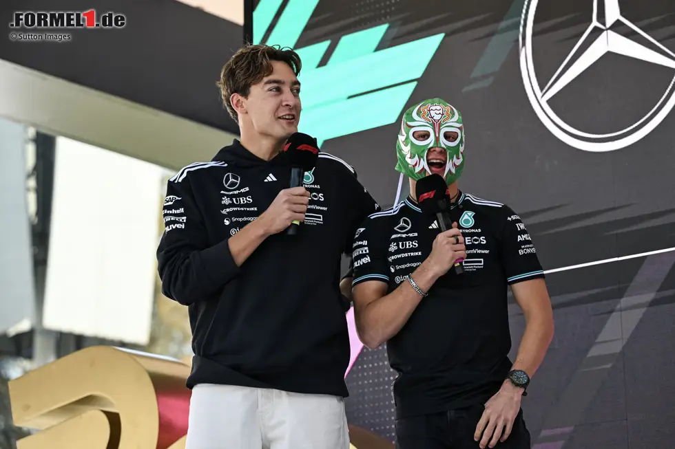 Foto zur News: Andrea Kimi Antonelli und George Russell (Mercedes)