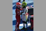 Foto zur News: Lando Norris (McLaren) und Charles Leclerc (Ferrari)