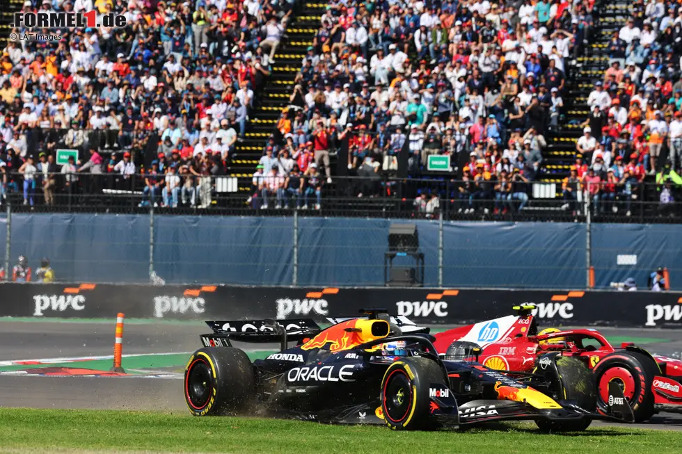 Foto zur News: Max Verstappen (Red Bull) und Lewis Hamilton (Ferrari)