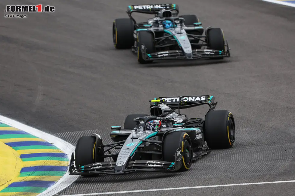 Foto zur News: Andrea Kimi Antonelli und George Russell (Mercedes)