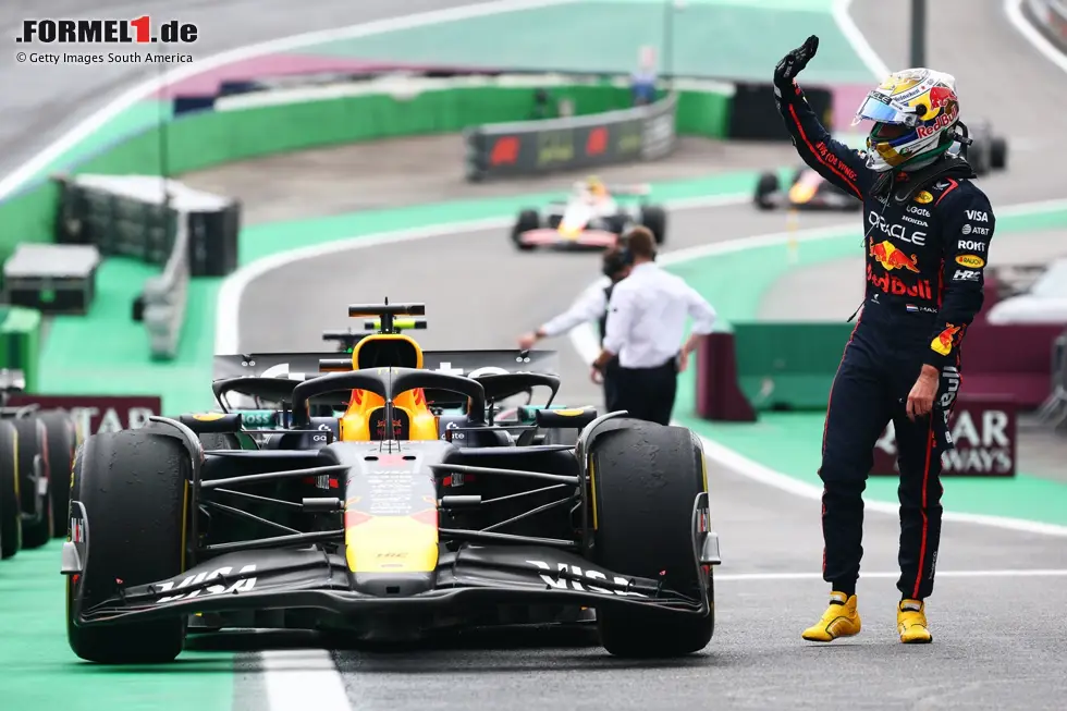 Foto zur News: Max Verstappen (Red Bull) und Mark Thompson