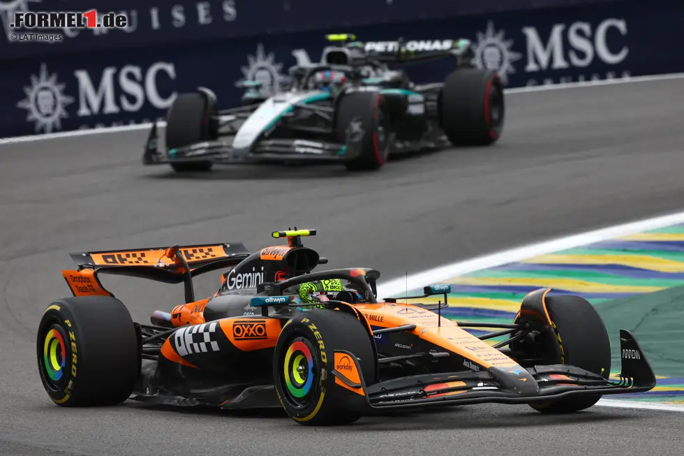 Foto zur News: Andrea Kimi Antonelli und Lando Norris (McLaren)