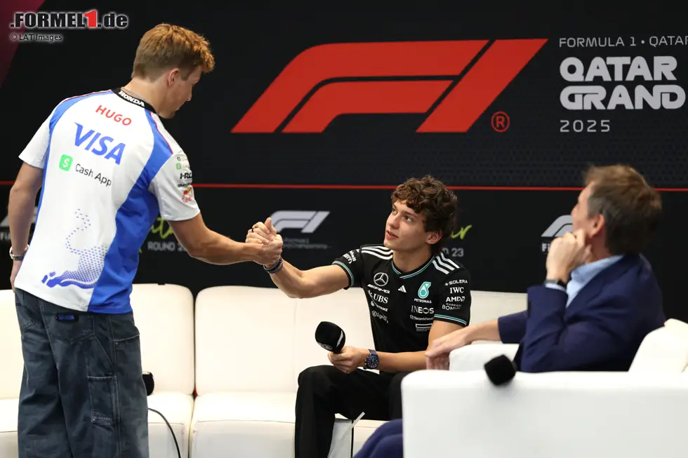 Foto zur News: Andrea Kimi Antonelli und Liam Lawson (Racing Bulls)