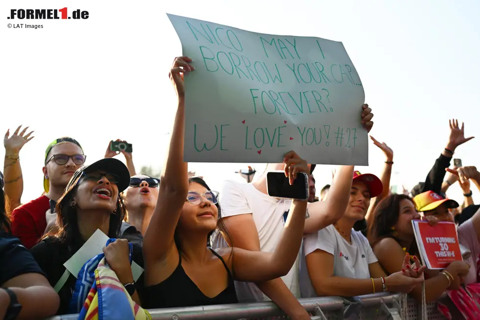 Foto zur News: Fan von Nico Hülkenberg (Sauber)