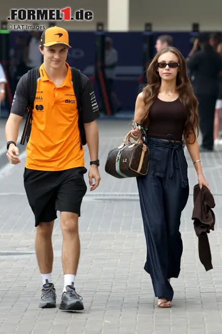Foto zur News: Oscar Piastri (McLaren) mit Lily Zneimer