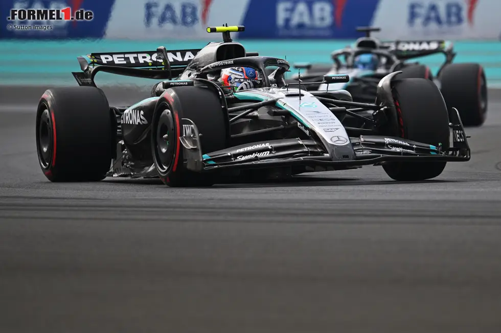 Foto zur News: Andrea Kimi Antonelli und George Russell (Mercedes)