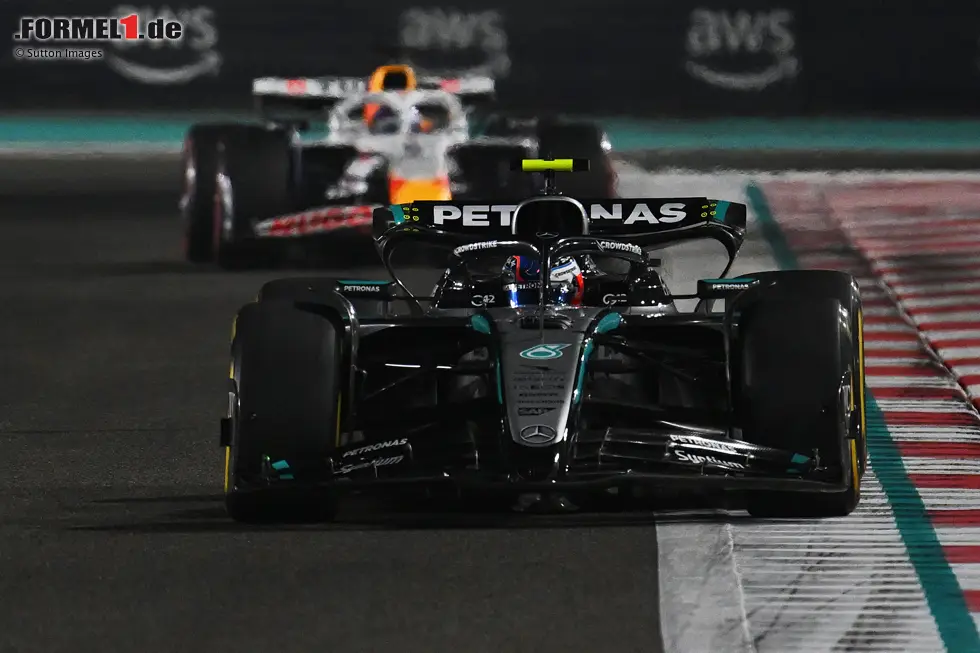 Foto zur News: Andrea Kimi Antonelli (Mercedes) und Isack Hadjar (Racing Bulls)