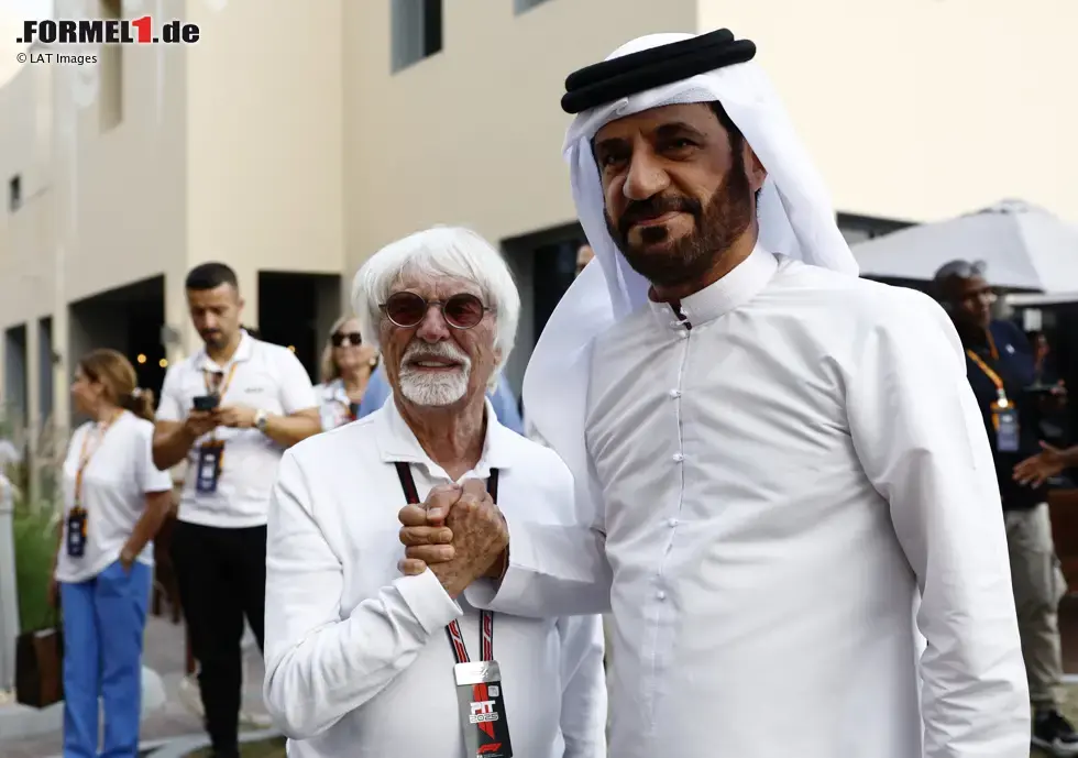 Foto zur News: Bernie Ecclestone und Mohammed bin Sulayem