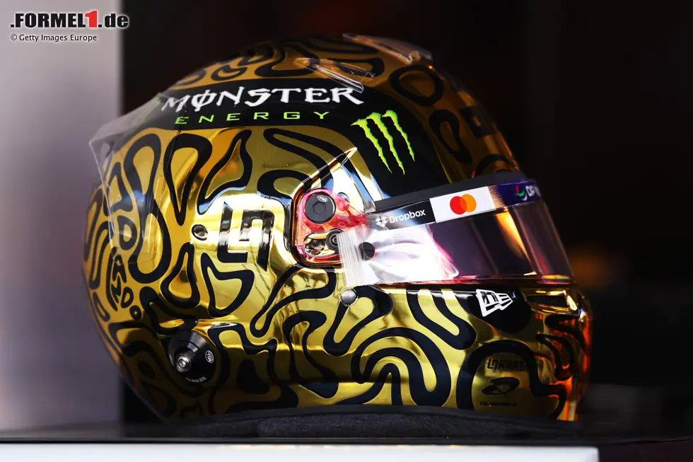 Foto zur News: Helm von Lando Norris (McLaren)
