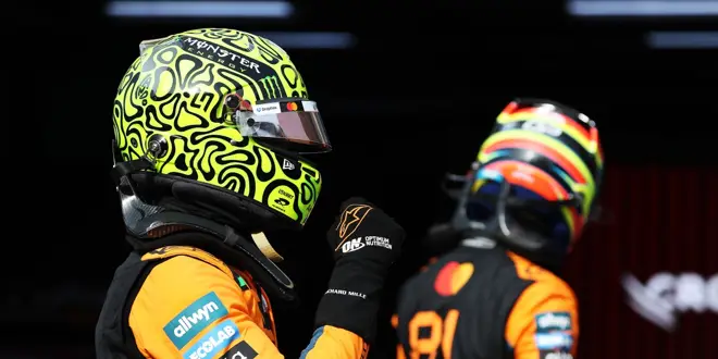 Foto zur News: Norris-Pole & Hamilton-Ärger