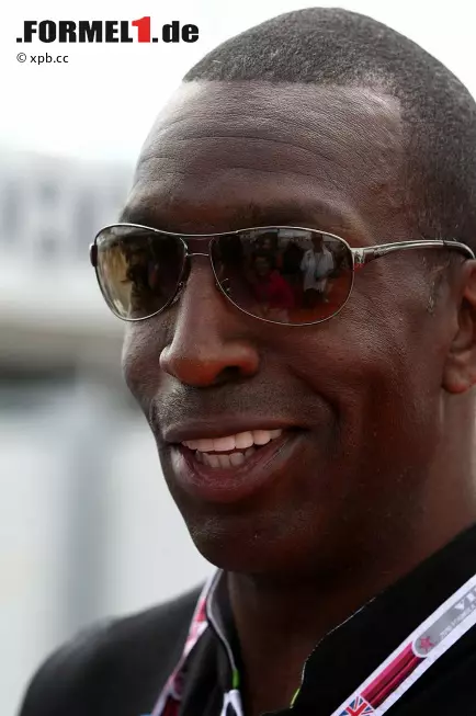 Michael Johnson, einer der größten Sprinter aller Zeiten, schaute am Sonntag in Silverstone vorbei. Foto zur News: Michael Johnson, einer der größten Sprinter aller Zeiten, schaute am Sonntag in Silverstone vorbei.