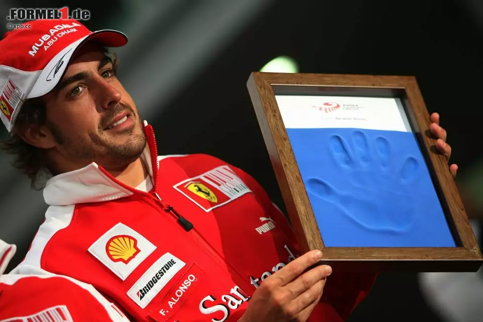 Foto zur News: Bei Fernando Alonso sah das dann so aus.