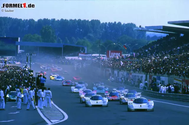 Start in Le Mans 1989. Foto zur News: Start in Le Mans 1989.