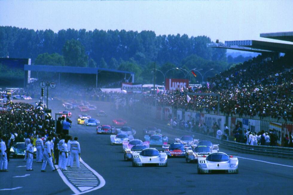 Foto zur News: Start in Le Mans 1989.