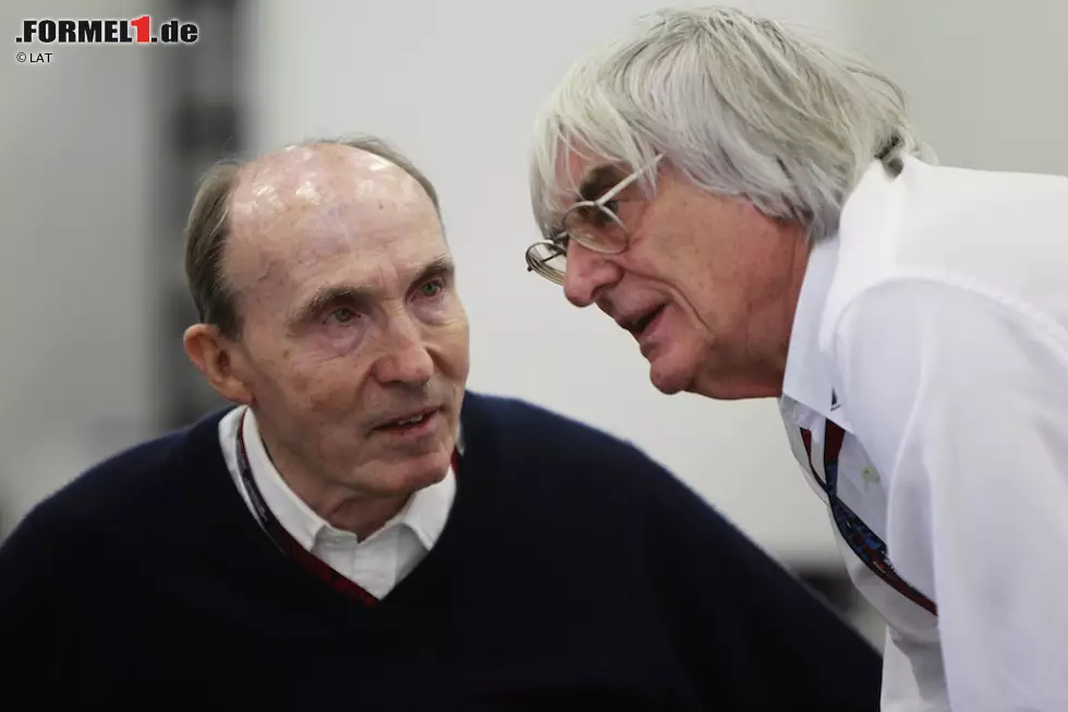 Foto zur News: Ecclestone und Frank Williams: Die beiden empfinden heute noch großen Respekt füreinander.