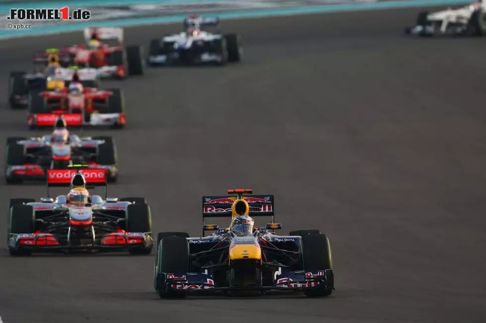 The National (Abu Dhabi): "Double. Vettel gewinnt den Grand Prix von Abu Dhabi - und die Fahrer-Weltmeisterschaft. Ein Schrei, ein Traum wurde war. Schade, dass das Drama zu Ende ist, aber was für ein Finale in Abu Dhabi. Vettel zeigt, dass er ein würdiger Champion ist. Die Rivalen feiern den neuen König der Formel 1." Foto zur News: The National (Abu Dhabi): "Double. Vettel gewinnt den Grand Prix von Abu Dhabi - und die Fahrer-Weltmeisterschaft. Ein Schrei, ein Traum wurde war. Schade, dass das Drama zu Ende ist, aber was für ein Finale in Abu Dhabi. Vettel zeigt, dass er ein würdiger Champion ist. Die Rivalen feiern den neuen König der Formel 1."
