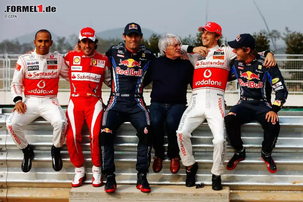 Foto zur News: Südkorea: Gleich fünf Fahrer kämpften dieses Jahr ernsthaft um den WM-Titel, auch wenn Jenson Buttons Chancen auf die erfolgreiche Titelverteidigung nach dem organisatorisch fragwürdigen Premierenrennen in der Heimat von Hyundai und Co. nur noch rechnerischer Natur waren.