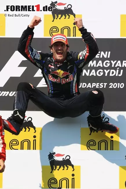Foto zur News: Jubeln durften in Ungarn andere. Red-Bull-Pilot Mark Webber setzte seinen Höhenflug mit dem vierten Saisonsieg fort. Der Australier führt nun die Gesamtwertung an und geht als Favorit auf den Weltmeistertitel in die verbleibenden Rennen nach der Sommerpause.