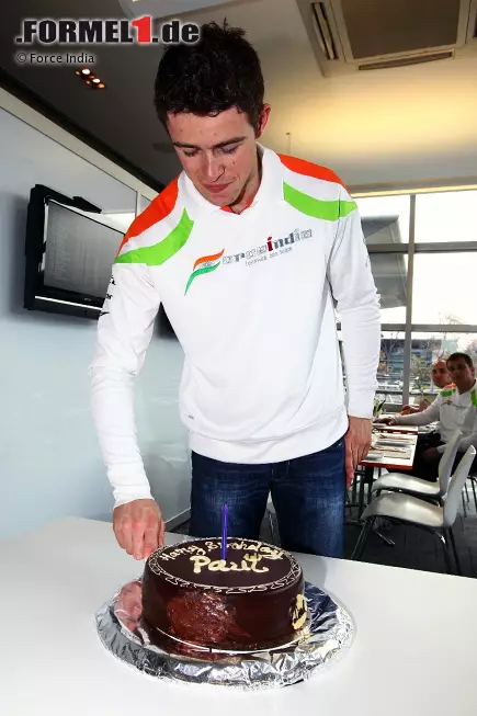 Foto zur News: Happy Birthday! Paul di Resta feierte am Samstag seinen 25. Geburtstag und beschenkte sich anschließend mit seinem ersten Top-10-Einzug in einem Formel-1-Qualifying.