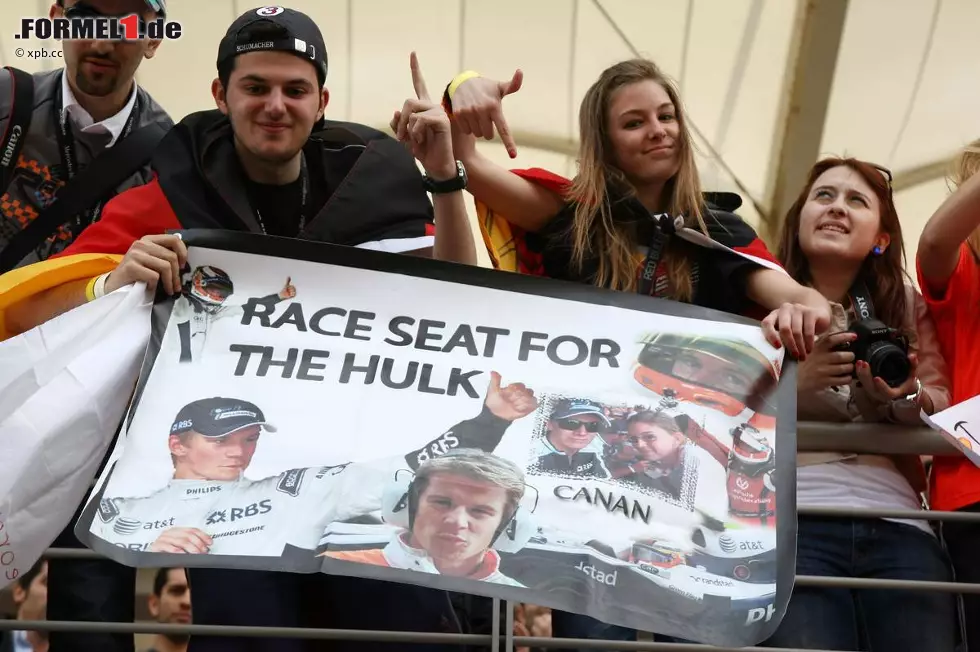 Foto zur News: Wieder andere Fans machen sich für ein Renncockpit für Nico Hülkenberg stark...