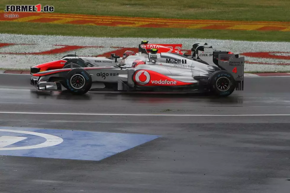 Foto zur News: Superdeporte (Spanien): &quot;Als in einem verrückten Rennen alles nach einem Sieg von Vettel aussah, überraschte ihn Button.&quot;