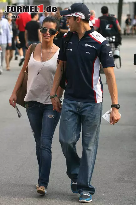 Foto zur News: Pastor Maldonado mit Freundin Gabriella Tarkany.