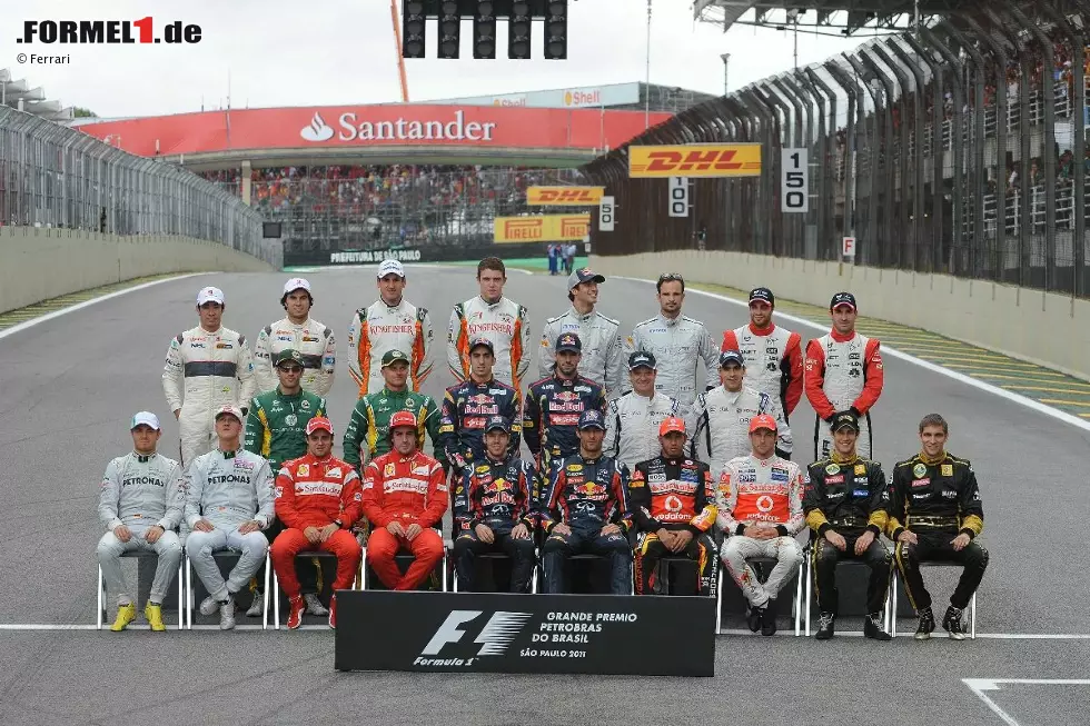 Foto zur News: Die Helden der Formel 1. Besungene, nämlich die Fahrer, ...