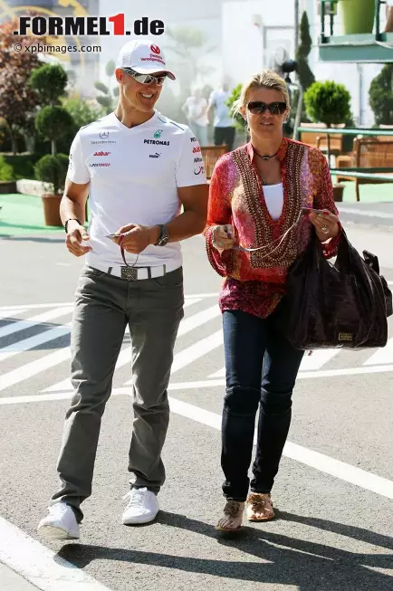 Foto zur News: Rekord-Weltmeister Michael Schumacher und die ehemalige &quot;First Lady&quot; der Formel 1, Corinna.