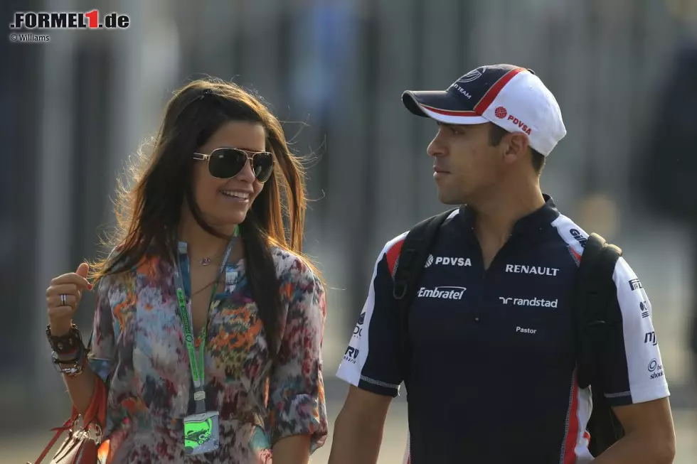 Foto zur News: Pastor Maldonado mit Gabriella Tarkany.