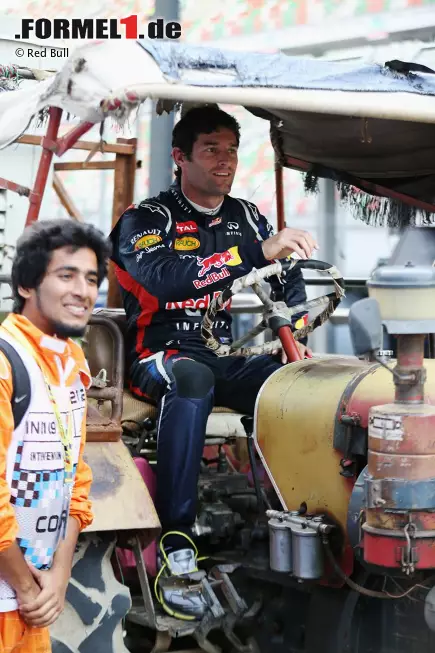 Aber Webber bleibt ohnehin lieber beim Motorsport. Und dass Indien derzeit nur einen Fahrer in der Formel 1 hat, liegt möglicherweise daran, dass sich schnelle Autos in und um Neu-Delhi noch nicht so ganz durchgesetzt haben... Foto zur News: Aber Webber bleibt ohnehin lieber beim Motorsport. Und dass Indien derzeit nur einen Fahrer in der Formel 1 hat, liegt möglicherweise daran, dass sich schnelle Autos in und um Neu-Delhi noch nicht so ganz durchgesetzt haben...