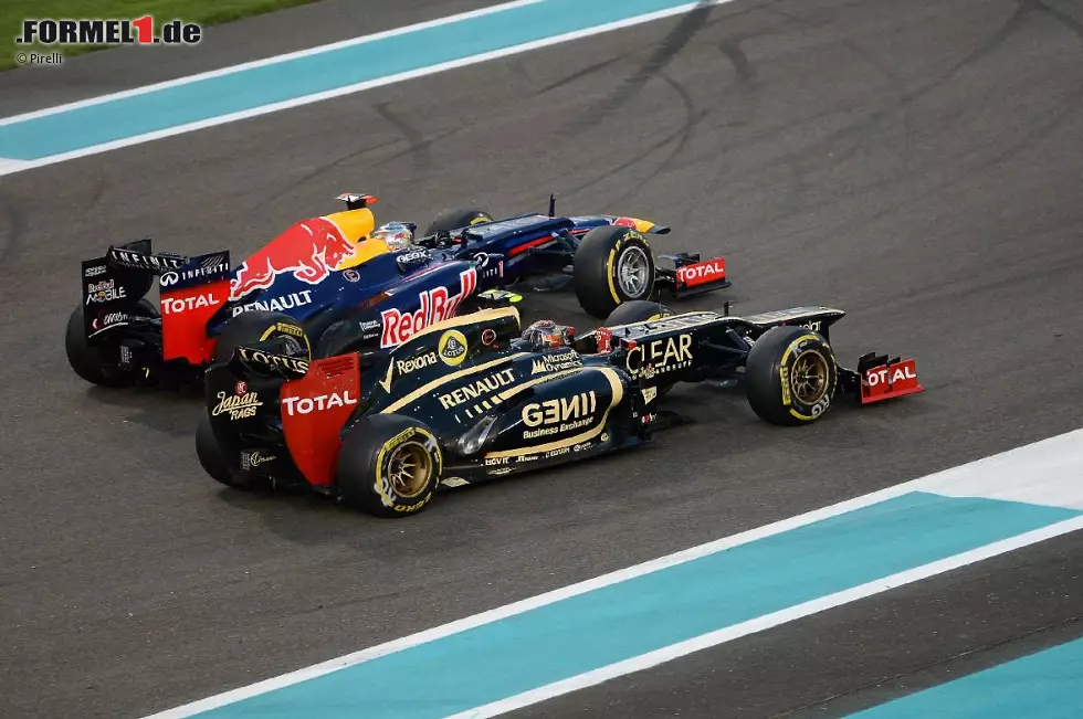 Foto zur News: Daily Mail (Großbritannien): "Räikkönen gewinnt, doch &#039;Super-Seb&#039; zeigt seinen Titelhunger in einem Rennen, an das man sich erinnert wird. Es gab Zweifel, ob Vettel einen dritten WM-Titel in Folge verdient. Nach der wohl besten Rennleistung seiner Karriere gibt es sie nicht mehr."