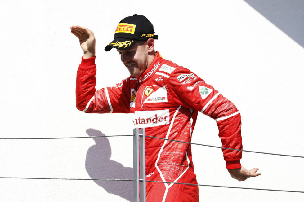 Foto zur News: 3. Sebastian Vettel (14 Siege, 0 WM-Titel): Der Deutsche erfüllt sich 2015 mit seinem Wechsel zu Ferrari einen Lebenstraum. Die Weltmeisterschaft kann er allerdings bis zu seinem Abschied Ende 2020 nie gewinnen. Mit 14 Siegen ist er der erfolgreichste Ferrari-Pilot, der nie den WM-Titel für die Scuderia holt.