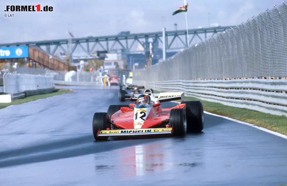 Foto zur News: 9. Gilles Villeneuve (6 Siege, 0 WM-Titel): Ausgerechnet bei seinem Heim-Grand-Prix in Kanada 1978, einem denkwürdigen Rennen, feiert der draufgängerische Vater von Jacques (Weltmeister 1997) seinen ersten Sieg. Fünf weitere sollten folgen, ehe er beim Grand Prix von Belgien in Zolder 1982 tödlich verunglückt.