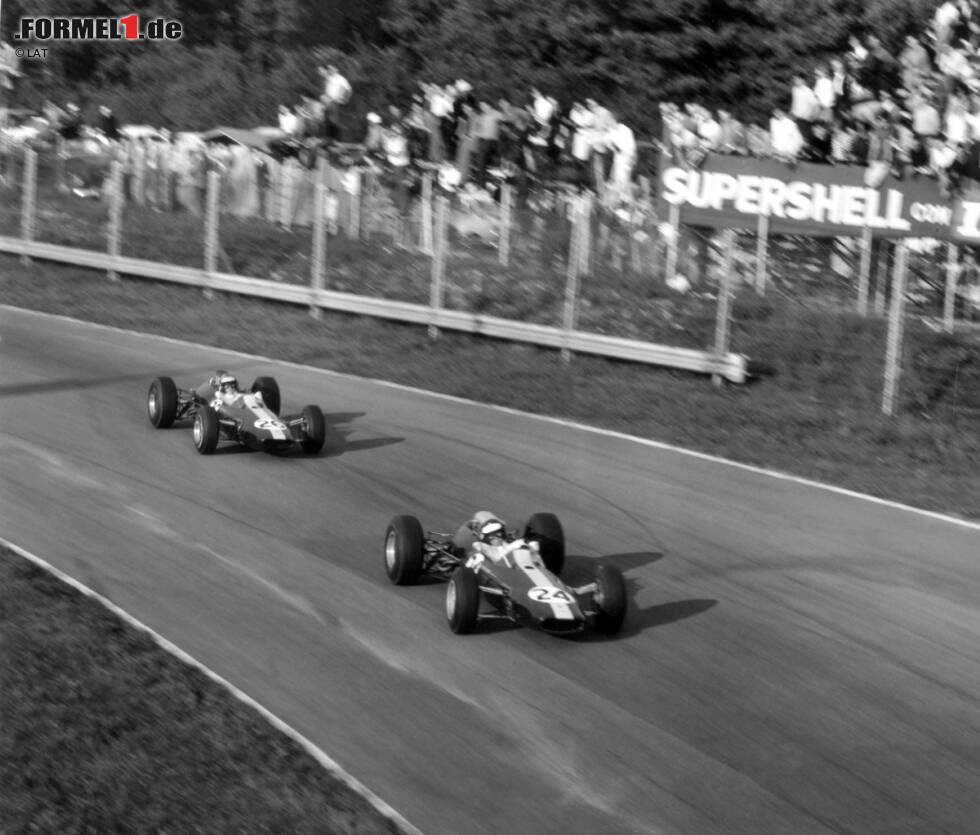 Foto zur News: 1965 gewinnt er &quot;nur&quot; sechsmal, holt aber den zweiten WM-Titel. Den Grand Prix von Italien in Monza sichert sich Jackie Stewart - Doppelsieg für BRM.