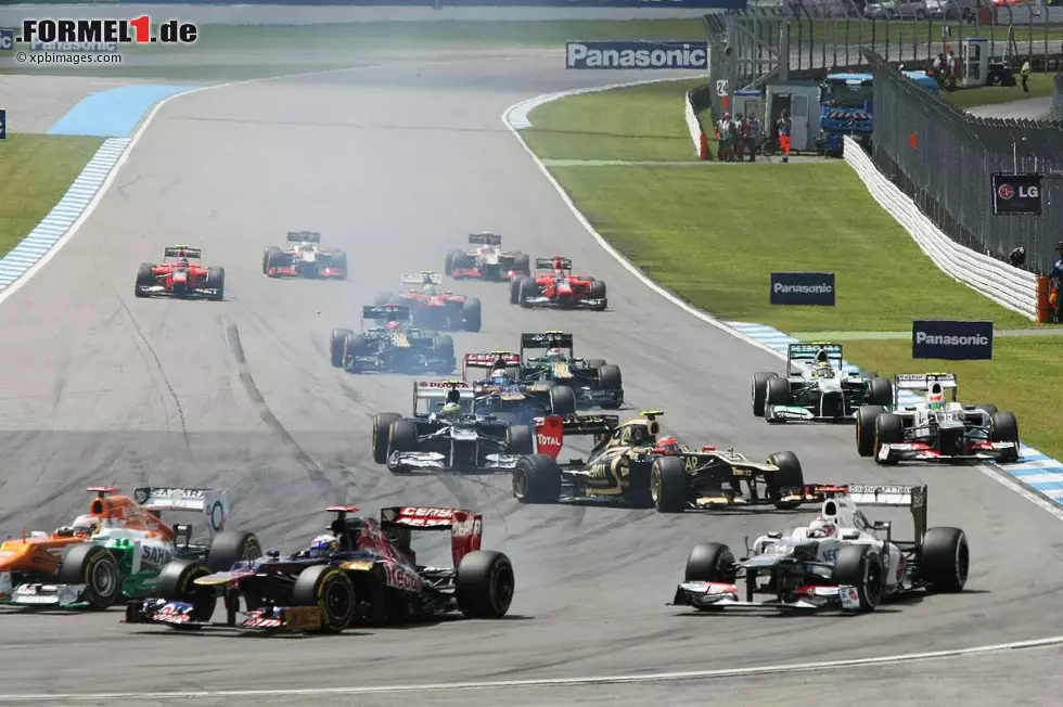 Foto zur News: Romain Grosjean (Lotus-Renault), Grand Prix von Deutschland in Hockenheim.