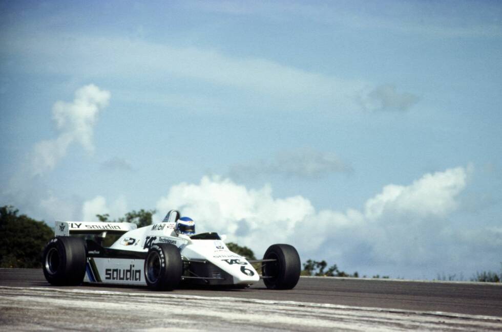 Foto zur News: Mit Sponsorengeldern von Saudia, der Firma des Vaters von Osama bin Laden, wird Keke Rosberg 1982 Weltmeister. Dafür reicht ein einziger Sieg beim Grand Prix der Schweiz im französischen Dijon-Prenois.