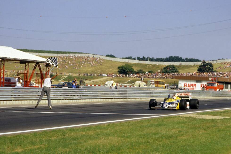 Foto zur News: Wieder Weltmeister: Nelson Piquet gewinnt 1987 nicht nur den Grand Prix von Ungarn in Budapest (Bild), sondern auch den Fahrer-WM-Titel.